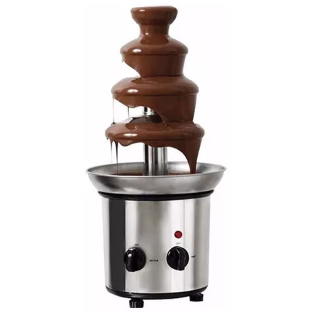 Máquina de Fondue Eléctrica con Cascada de Chocolate de 4 Niveles para Postres Deliciosos